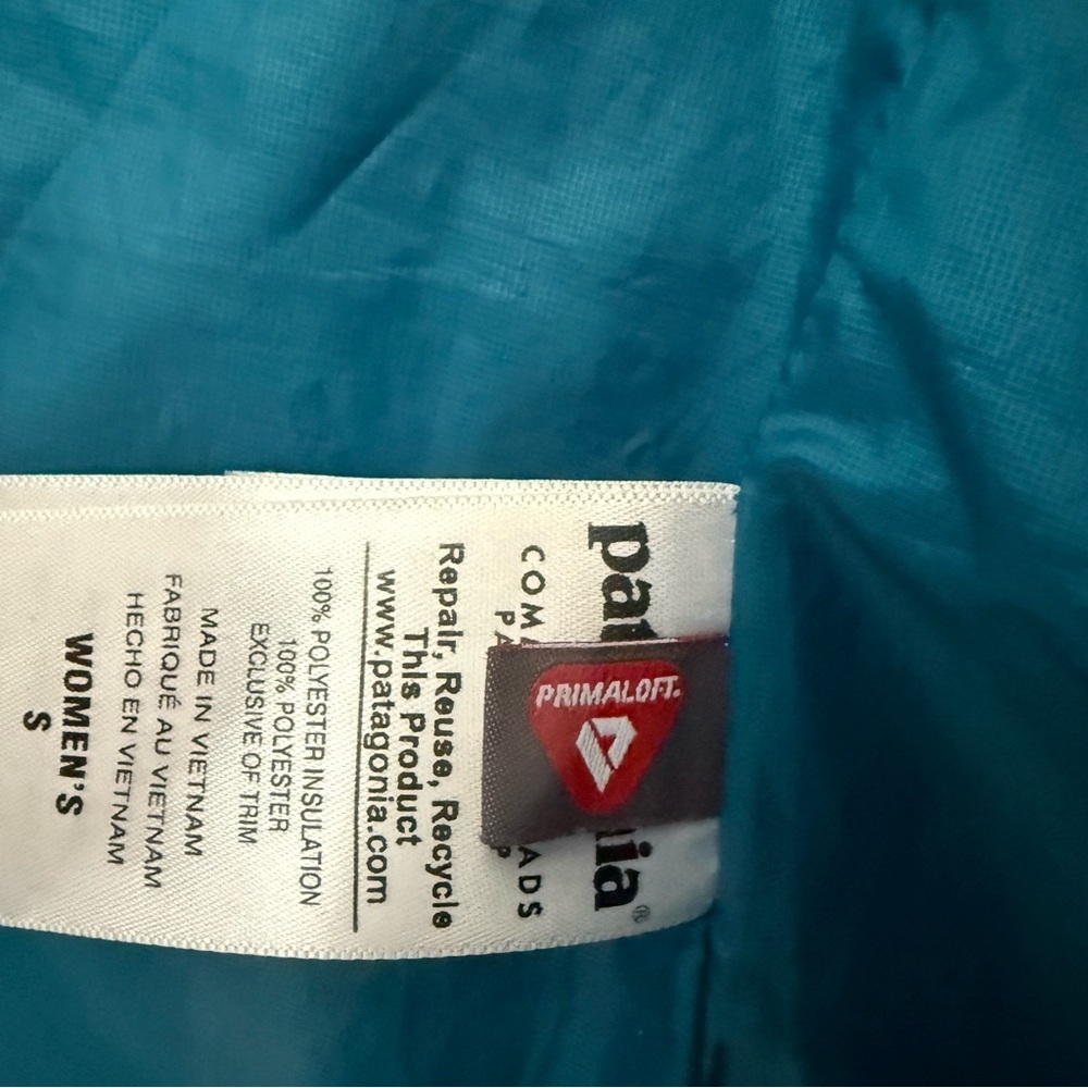 Patagonia Nano Puff Jacket Blue Recycled Polyester PrimaLoft® Women’s Size: S - Picture 5 of 5